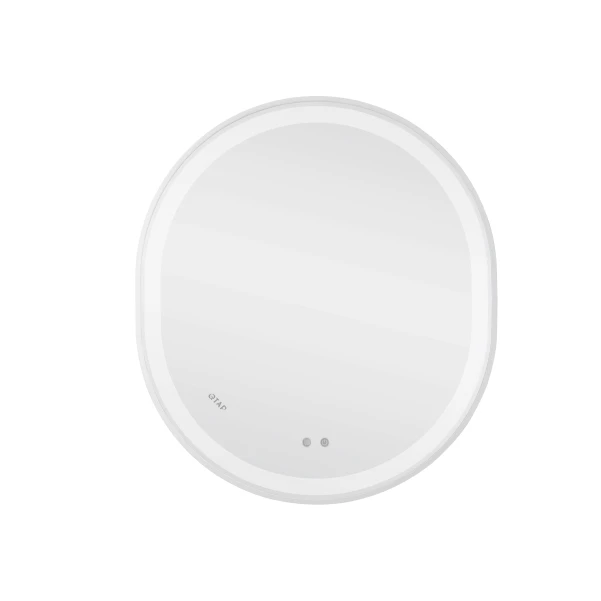 Дзеркало Qtap Gemini 800х700 з LED-підсвічуванням Touch, з антизапотіванням, з димером, рег. темп. кольору (3000-6500K) Reverse QT2578R8072B - 2 фото