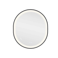 Зеркало Qtap Gemini 800х700 с LED-подсветкой Touch, с антизапотеванием, с диммером, рег. темп. цвета (3000-6500K) Reverse QT2578R8072B - 4 фото