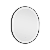 Зеркало Qtap Gemini 800х700 с LED-подсветкой Touch, с антизапотеванием, с диммером, рег. темп. цвета (3000-6500K) Reverse QT2578R8072B - 6 фото
