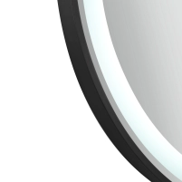 Зеркало Qtap Gemini 800х700 с LED-подсветкой Touch, с антизапотеванием, с диммером, рег. темп. цвета (3000-6500K) Reverse QT2578R8072B - 8 фото
