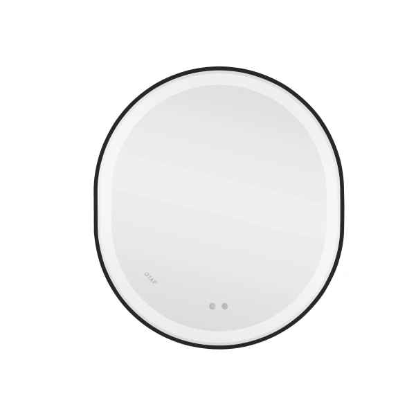 Зеркало Qtap Gemini 800х700 с LED-подсветкой Touch, с антизапотеванием, с диммером, рег. темп. цвета (3000-6500K) Reverse QT2578R8072B - 2 фото