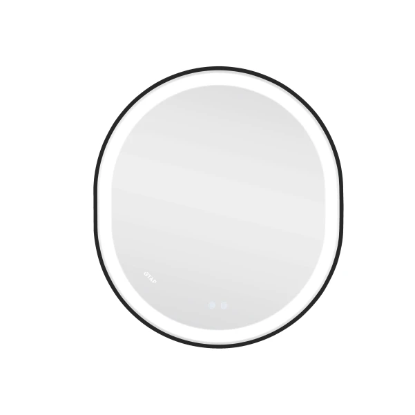 Зеркало Qtap Gemini 800х700 с LED-подсветкой Touch, с антизапотеванием, с диммером, рег. темп. цвета (3000-6500K) Reverse QT2578R8072B - 3 фото