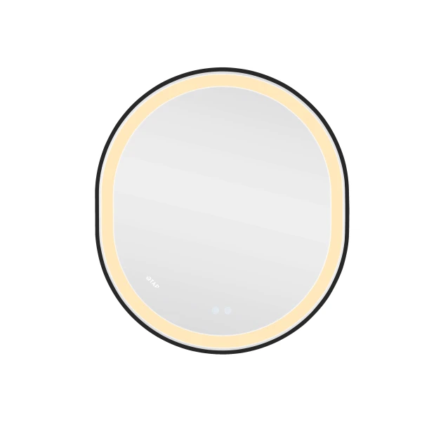 Зеркало Qtap Gemini 800х700 с LED-подсветкой Touch, с антизапотеванием, с диммером, рег. темп. цвета (3000-6500K) Reverse QT2578R8072B - 5 фото