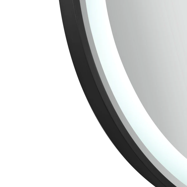 Зеркало Qtap Gemini 800х700 с LED-подсветкой Touch, с антизапотеванием, с диммером, рег. темп. цвета (3000-6500K) Reverse QT2578R8072B - 8 фото
