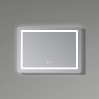 Дзеркало Qtap Mideya (DC-F801) 600х800 з LED-підсвічуванням Touch, з антизапотіванням, димером QT2078F801W - 4 фото