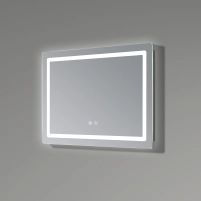 Дзеркало Qtap Mideya (DC-F801) 600х800 з LED-підсвічуванням Touch, з антизапотіванням, димером QT2078F801W - 5 фото