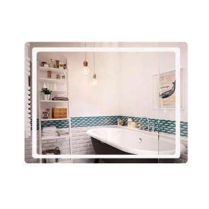 Дзеркало Qtap Mideya (DC-F801) 600х800 з LED-підсвічуванням Touch, з антизапотіванням, димером QT2078F801W