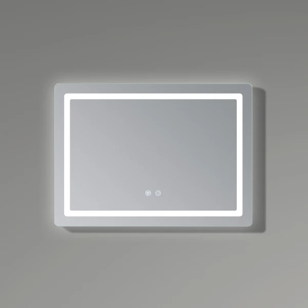 Дзеркало Qtap Mideya (DC-F801) 600х800 з LED-підсвічуванням Touch, з антизапотіванням, димером QT2078F801W - 4 фото