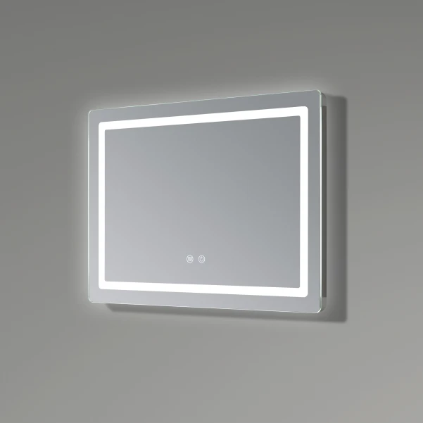 Дзеркало Qtap Mideya (DC-F801) 600х800 з LED-підсвічуванням Touch, з антизапотіванням, димером QT2078F801W - 5 фото