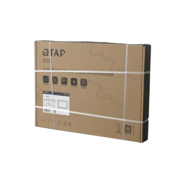 Зеркало Qtap Mideya (DC-F613) 700х500 с LED-подсветкой Touch, с антизапотеванием, диммером QT2078NCF7050W - 11 фото