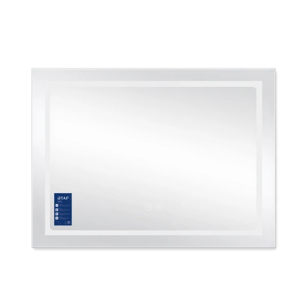 Дзеркало Qtap Mideya (DC-F908) 800х600 з LED-підсвічуванням Touch, з димером QT2078F908W - 3 фото