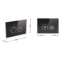 Панель смыва для унитаза Qtap Nest QT0111V1163GB - 1 фото
