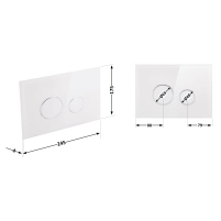 Панель змиву для унітаза Qtap Nest Uni QT0211P01V1009CRM - 1 фото