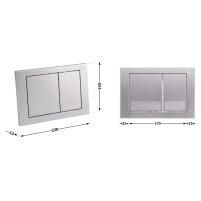 Панель смыва для унитаза Qtap Nest QT0111M06029SAT - 1 фото