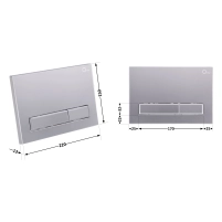 Панель змиву для унітаза Qtap Nest QT0111M08V1091MB - 1 фото