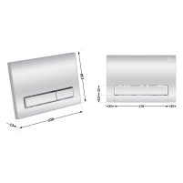 Панель змиву для унітаза Qtap Nest QT0111M08382SAT - 1 фото