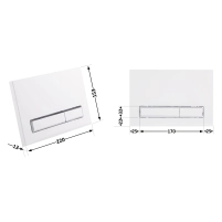 Панель змиву для унітаза Qtap Nest QT0111M11110W - 1 фото