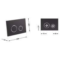 Панель змиву для унітаза Qtap Nest QT0111V1105GW - 1 фото