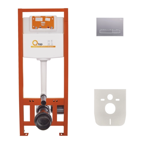 Набір інсталяція 4 в 1 Qtap Nest ST з лінійною панеллю змиву QT0133M425M08V1091MB