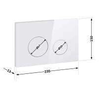 Панель смыва для унитаза Qtap Nest QT0111M11110W - 1 фото