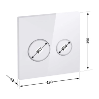 Панель смыва для унитаза Qtap Nest Uni QT0211P01V1176W - 1 фото