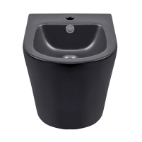 Биде подвесное Qtap Scorpio 515x360x345 Matt black QT1455053FMB - 2 фото