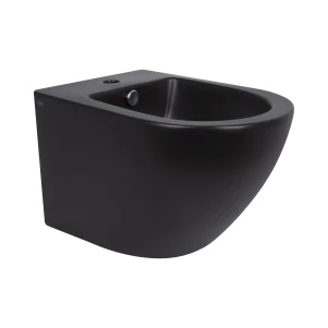 Биде подвесное Qtap Robin 495х370х325 Matt black QT1355046FMB