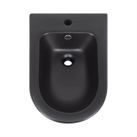 Биде напольное Qtap Robin 565x360x405 Matt black QT13442141CMB - 6 фото