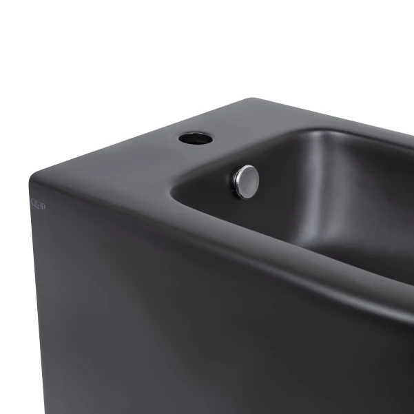 Биде напольное Qtap Robin 565x360x405 Matt black QT13442141CMB - 4 фото