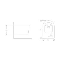 Биде подвесное Qtap Swan 485х360х320 мм, White QT16555379W - 1 фото