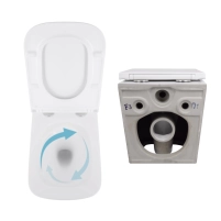 Акційний набір: Унітаз підвісний Jay Ultra Quiet QT07335177W 485х360х320 + Tern Ultra Quiet QT17332303ASW 490x365x325 - 7 фото