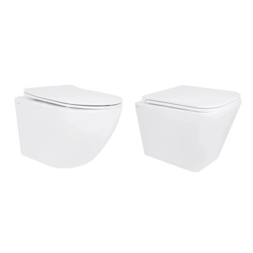 Акційний набір: Унітаз підвісний Jay Ultra Quiet QT07335177W 485х360х320 + Tern Ultra Quiet QT17332303ASW 490x365x325