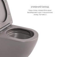 Комплект Qtap Scorpio Matt Black 2 в 1: унітаз підвісний Ultra Quiet QT14332380AMB + біде підвісне QT1455053FMB - 3 фото
