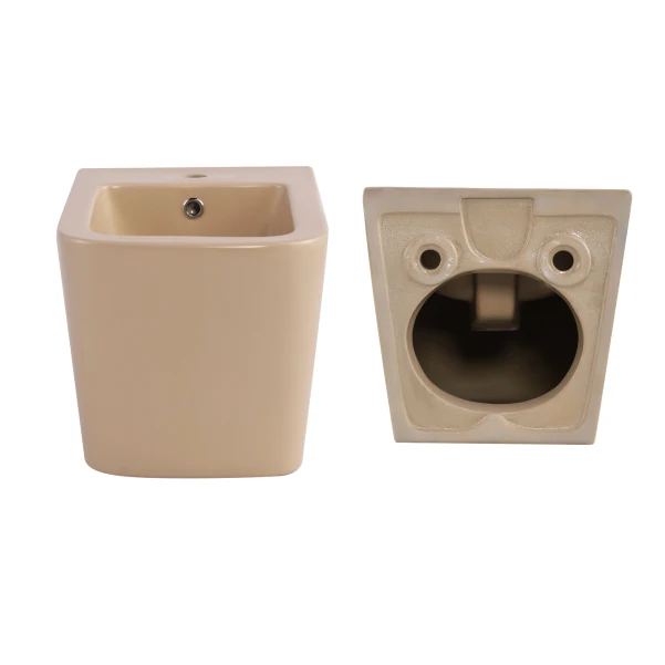 Комплект Qtap Tern Beige 3 в 1: унитаз подвесной Ultra Quiet + биде подвесное + раковина накладная QTTERSB49163 - 7 фото