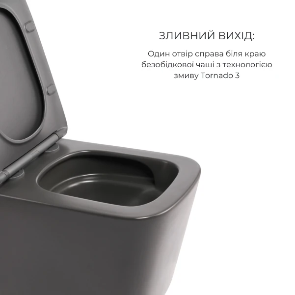 Комплект Qtap Tern Beige 3 в 1: підвісний унітаз Ultra Quiet + біде підвісне + раковина накладна QTTERSB49163 - 3 фото