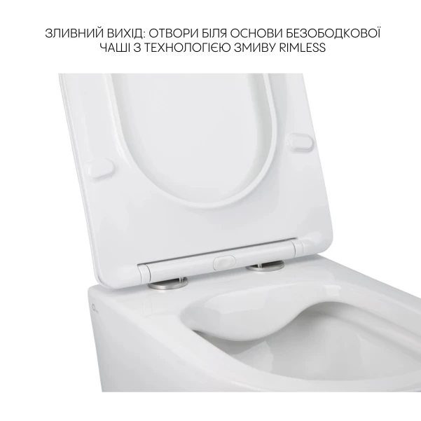 Комплект Qtap Robin 2 в 1: унітаз підвісний Ultra Quiet + біде підвісне - 3 фото