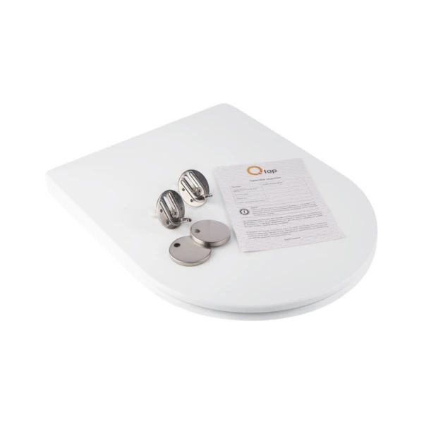 Сиденье для унитаза Qtap (Jay 520,640, Swan 520,640) с микролифтом Slim QT1699SC5176W - 6 фото