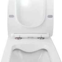 Готове рішення Qtap для ванної кімнати: підвісний унітаз Crow Rimless 520х360х290 + комплект інсталяції Nest 4 в 1 (лінійна клавіша White) - 6 фото