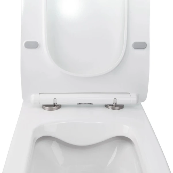 Готове рішення Qtap для ванної кімнати: підвісний унітаз Crow Rimless 520х360х290 + комплект інсталяції Nest 4 в 1 (лінійна клавіша White) - 6 фото
