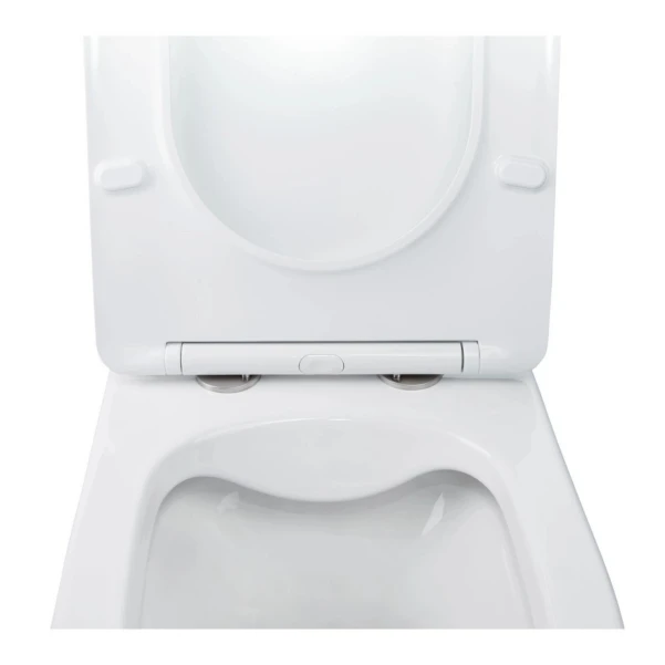 Готове рішення Qtap для ванної кімнати: підвісний унітаз Swan Rimless 520х360х320 + комплект інсталяції Nest 4 в 1 (лінійна клавіша Black mat) - 6 фото