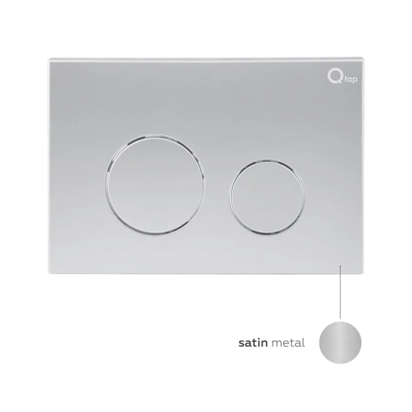 Готове рішення Qtap для ванної кімнати: підвісний унітаз Swan Rimless 520х360х320 + комплект інсталяції Nest 4 в 1 (кругла клавіша Satin) - 8 фото