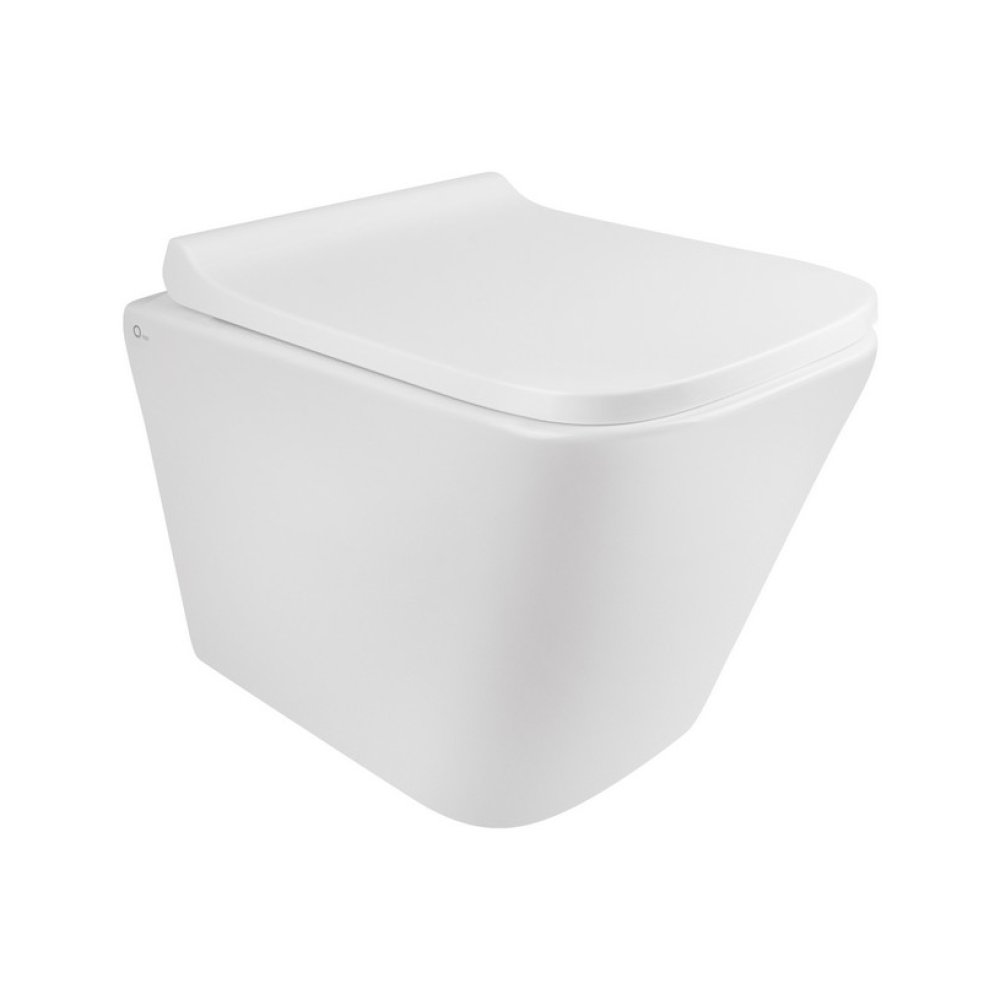 Готовое решение Qtap для ванной комнаты: подвесной унитаз Tern Rimless 490x340x350 + комплект инсталляции Nest 4 в 1 (квадратная клавиша Chrome) - 10 фото