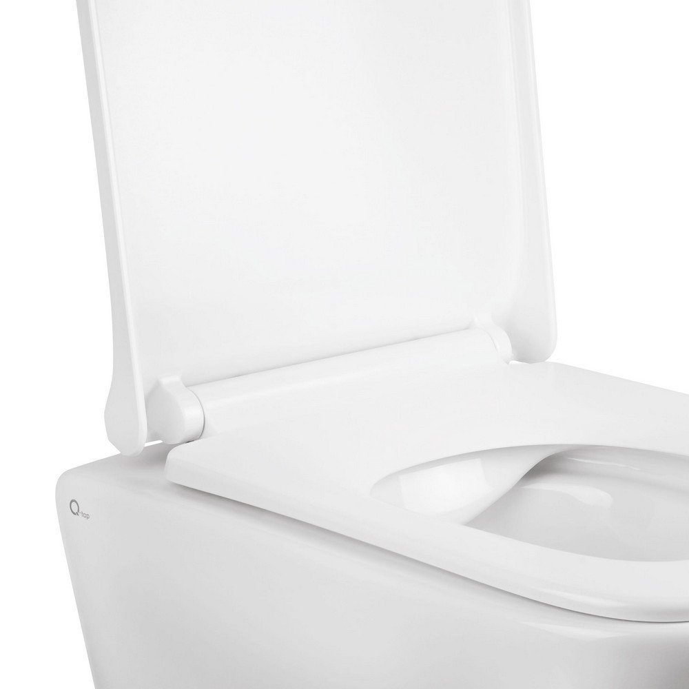 Готовое решение Qtap для ванной комнаты: подвесной унитаз Tern Rimless 490x340x350 + комплект инсталляции Nest 4 в 1 (квадратная клавиша Chrome) - 2 фото