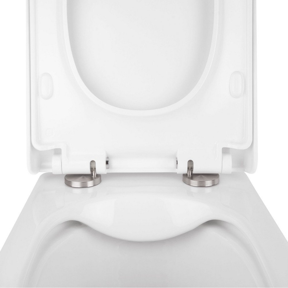 Готовое решение Qtap для ванной комнаты: подвесной унитаз Tern Rimless 490x340x350 + комплект инсталляции Nest 4 в 1 (квадратная клавиша Chrome) - 3 фото