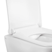 Готове рішення Qtap для ванної кімнати: підвісний унітаз Tern Ultra Quiet  490x365x325 + комплект інсталяції Nest 4 в 1 (лінійна клавіша White) - 2 фото