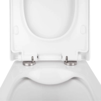 Готове рішення Qtap для ванної кімнати: підвісний унітаз Tern Ultra Quiet  490x365x325 + комплект інсталяції Nest 4 в 1 (лінійна клавіша White) - 3 фото