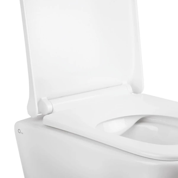 Готове рішення Qtap для ванної кімнати: підвісний унітаз Tern Ultra Quiet  490x365x325 + комплект інсталяції Nest 4 в 1 (лінійна клавіша White) - 2 фото