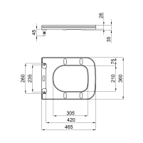 Сидіння для унітаза Qtap (Tern) з мікроліфтом Slim QT99HY2238W - 1 фото