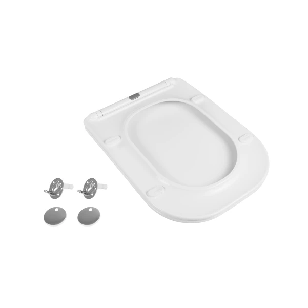 Сиденье для унитаза Qtap Nando с микролифтом Slim QT12991222AW - 5 фото