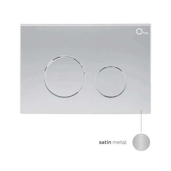 Готовое решение Qtap для ванной комнаты: подвесной унитаз Robin Ultra Quiet 490x365x325 + комплект инсталляции Nest 4 в 1 (круглая клавиша Satin) - 4 фото